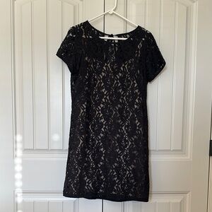Elegant Black Lace Dress